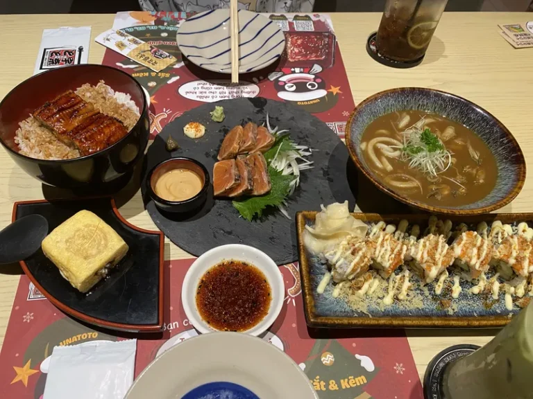 Izakaya Unatoto Viet Nam Nguyen Thi Thap Quan 7 TPHCM menu 9 768x576