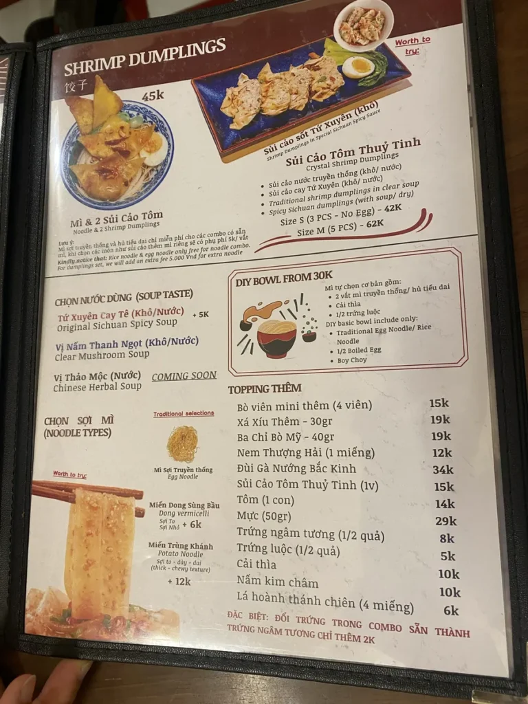 Shoryu Noodle Dimsum Bar Phu Nhuan menu 2 768x1024