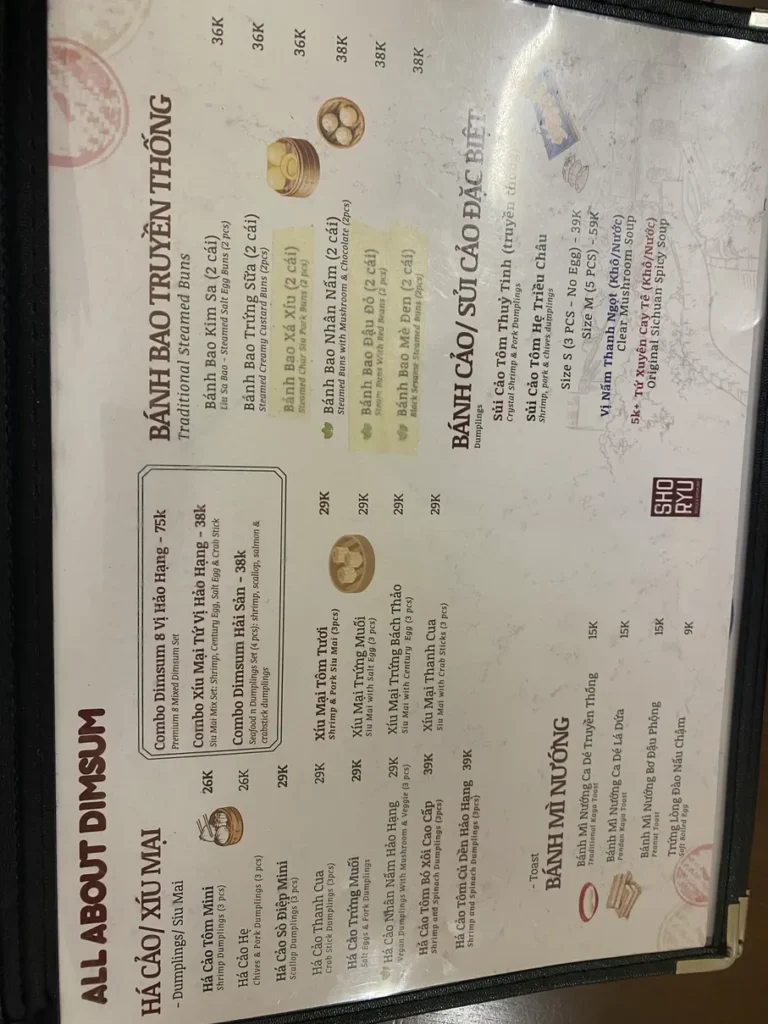 Shoryu Noodle Dimsum Bar Phu Nhuan menu 5 768x1024