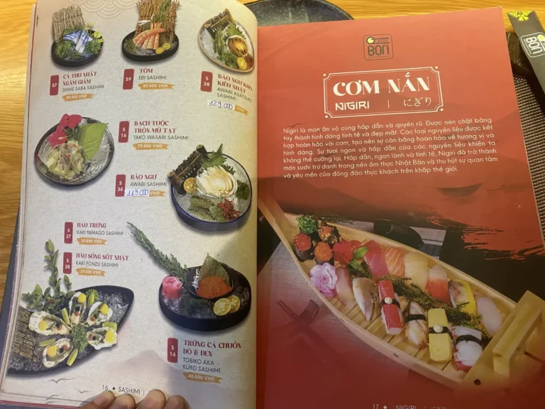 Sushi Bon Hoang Dieu 2 Thu Duc TPHCM menu 10 768x576