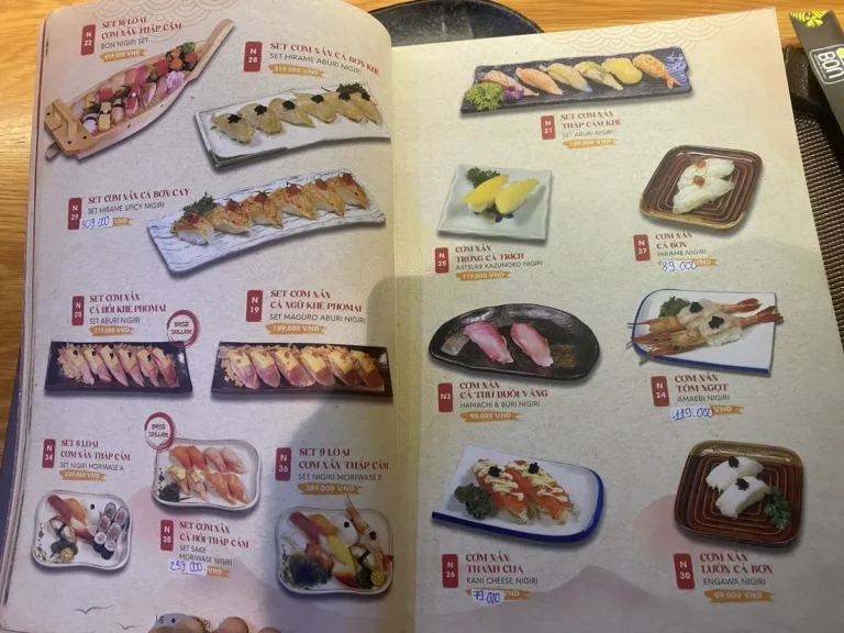Sushi Bon Hoang Dieu 2 Thu Duc TPHCM menu 11 768x576