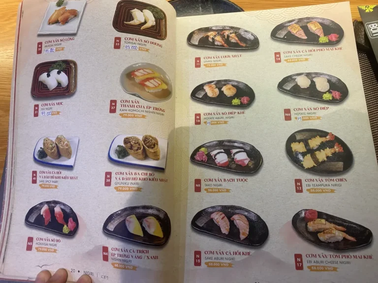 Sushi Bon Hoang Dieu 2 Thu Duc TPHCM menu 12 768x576
