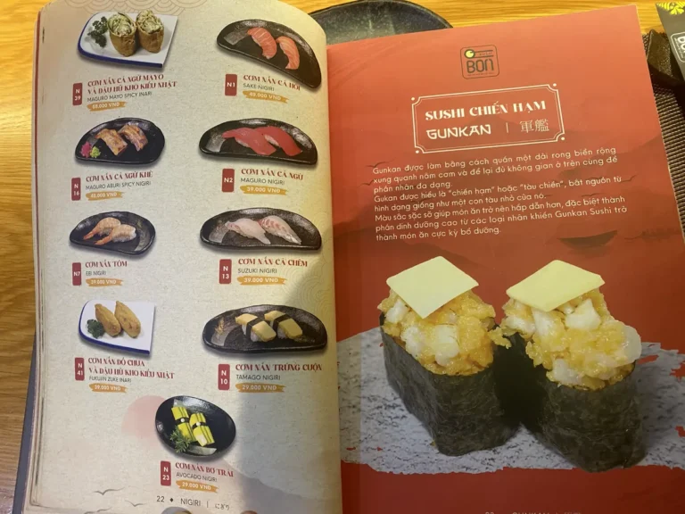 Sushi Bon Hoang Dieu 2 Thu Duc TPHCM menu 13 768x576