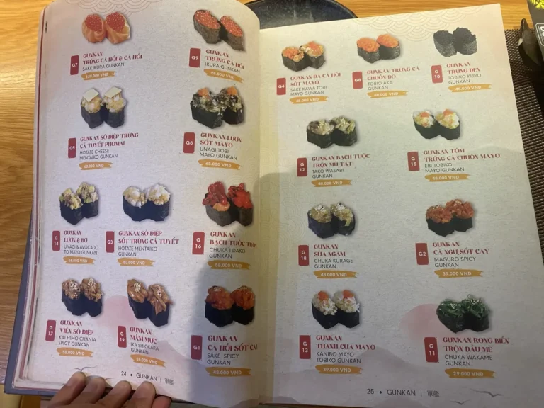 Sushi Bon Hoang Dieu 2 Thu Duc TPHCM menu 14 768x576