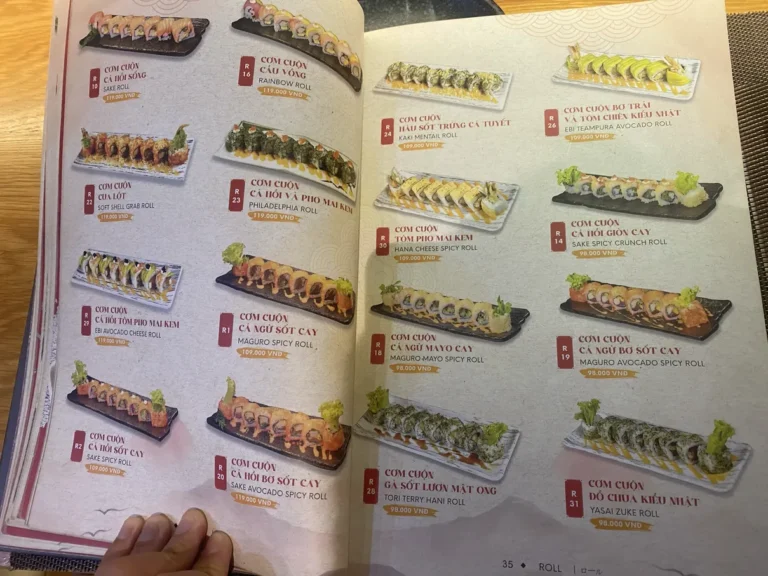 Sushi Bon Hoang Dieu 2 Thu Duc TPHCM menu 19 768x576