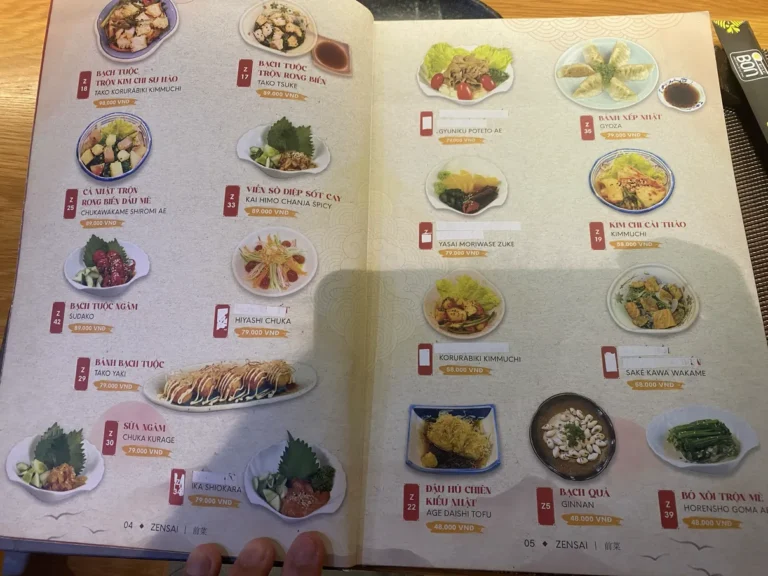 Sushi Bon Hoang Dieu 2 Thu Duc TPHCM menu 4 768x576