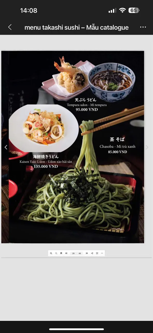 Takashi Sushi Binh Chanh menu 24