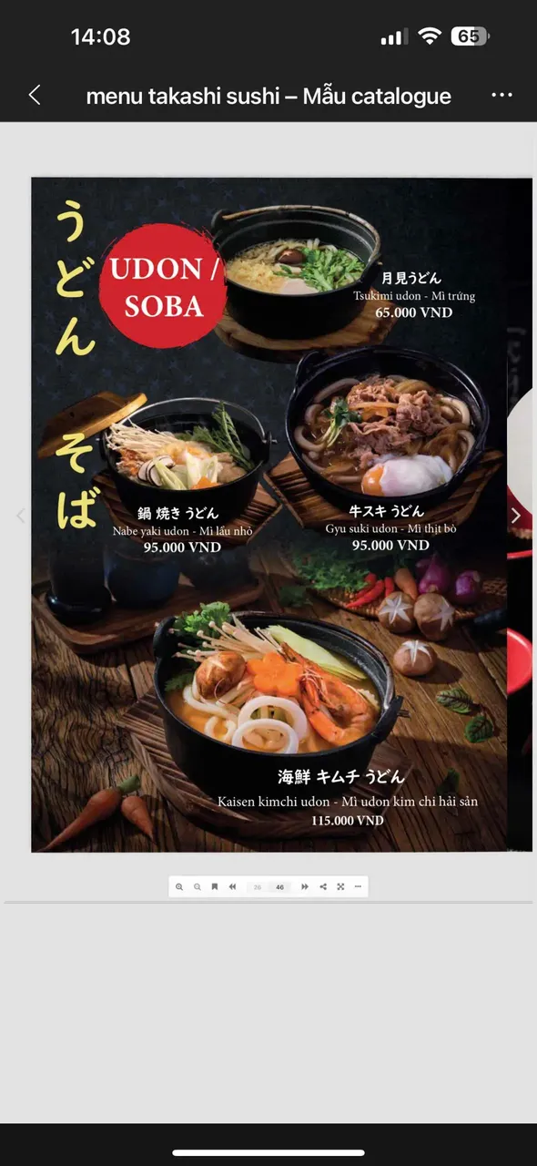 Takashi Sushi Binh Chanh menu 25