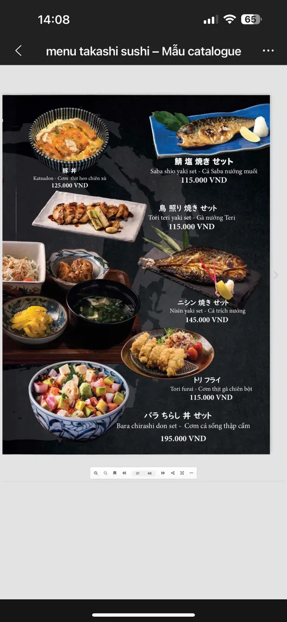 Takashi Sushi Binh Chanh menu 26