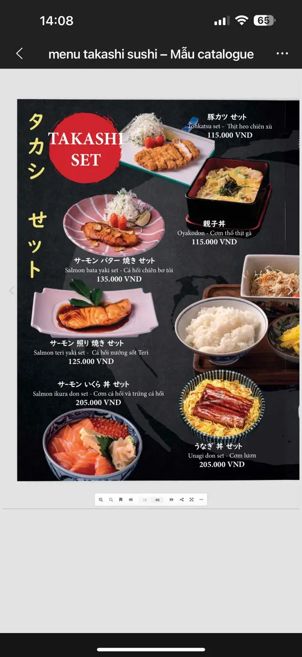 Takashi Sushi Binh Chanh menu 27