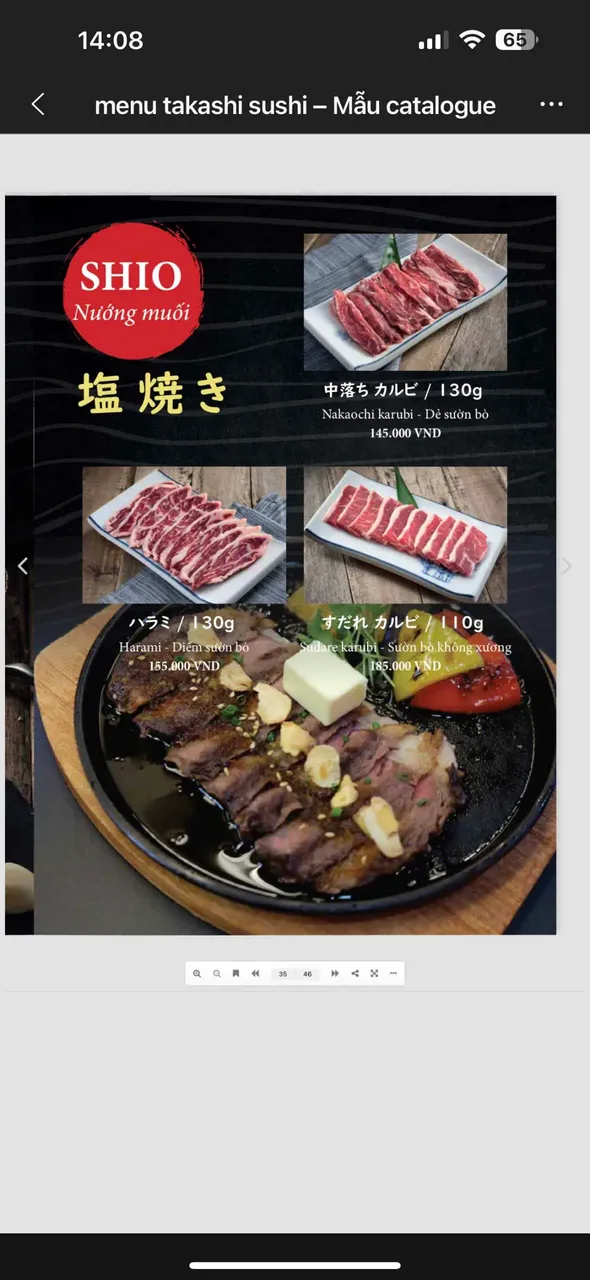 Takashi Sushi Binh Chanh menu 30