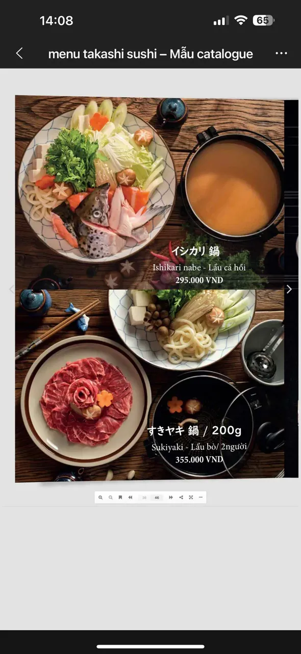 Takashi Sushi Binh Chanh menu 35