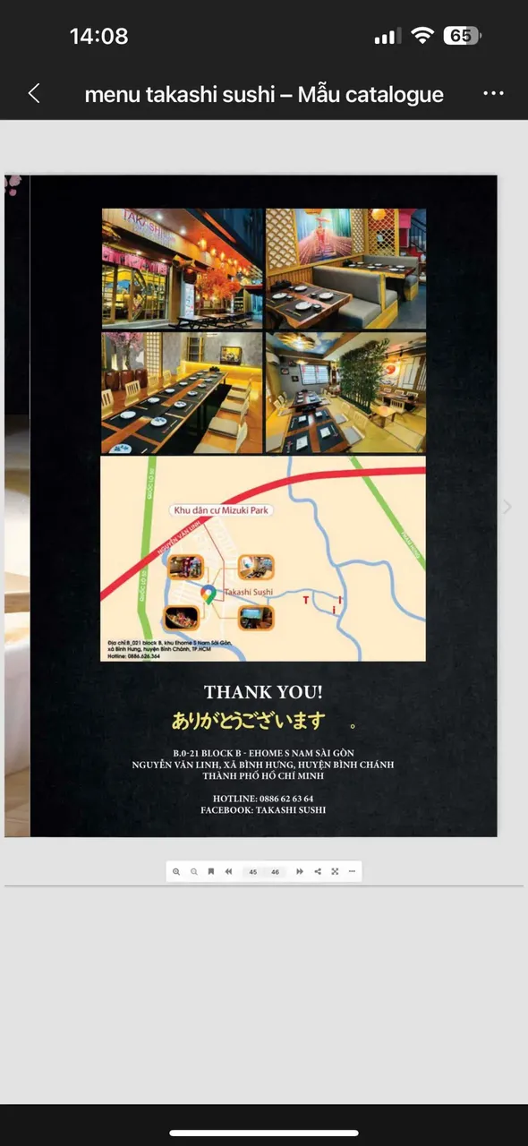 Takashi Sushi Binh Chanh menu 41