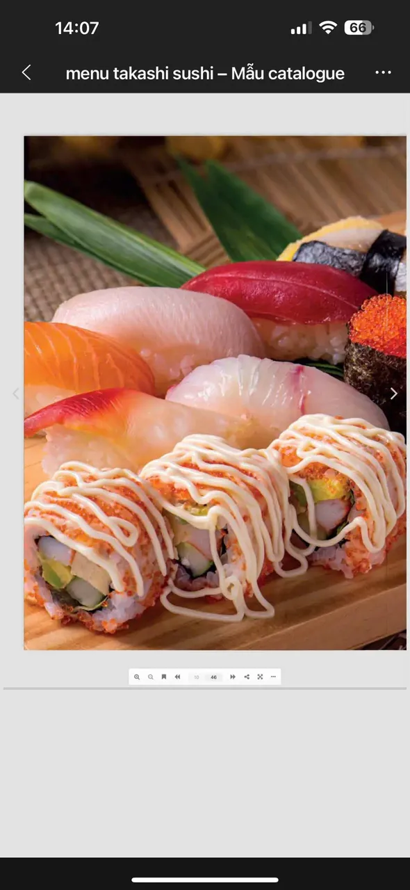 Takashi Sushi Binh Chanh menu 9