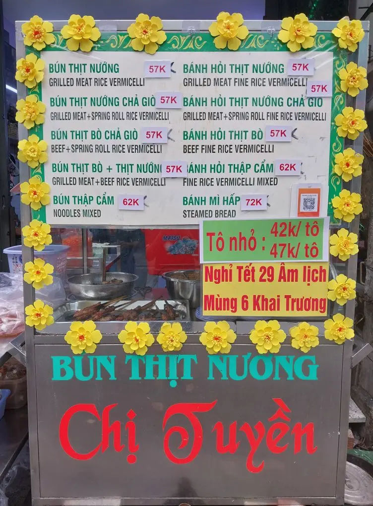 Bún Thịt Nướng Chị Tuyền
