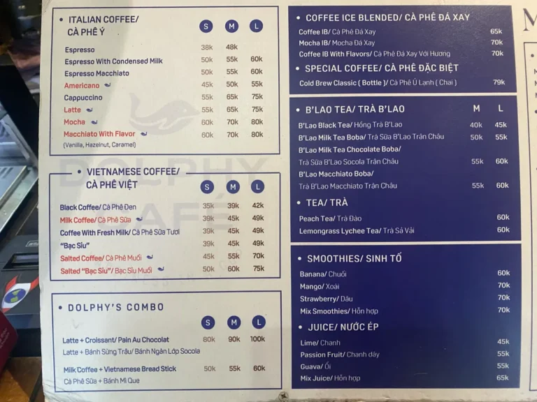 Dolphy Cafe 113 Duong Van An 3 menu 768x576