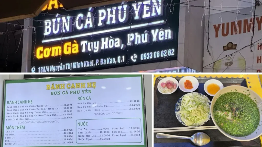 Bánh canh hẹ, bún cá Phú Yên Quân 1