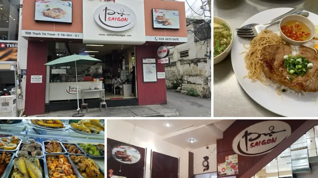 cơm tấm bụi sài gòn 100 Thạch Thị Thanh, Phường Tân Định, Quận 1, Hồ Chí Minh