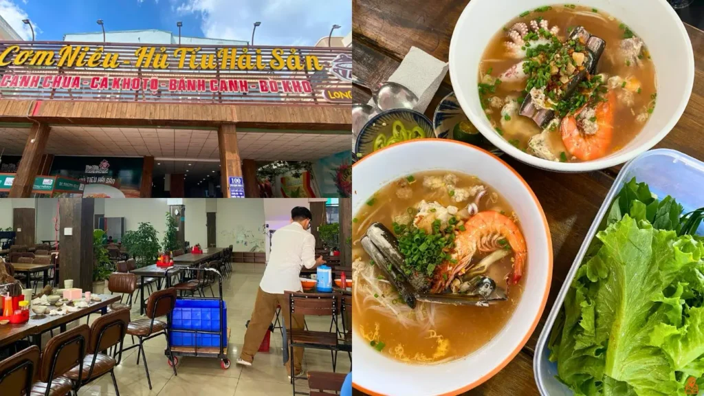 Hủ tiếu mực cực ngon tại Long Hương Quán ở Cổng chào Bà Rịa