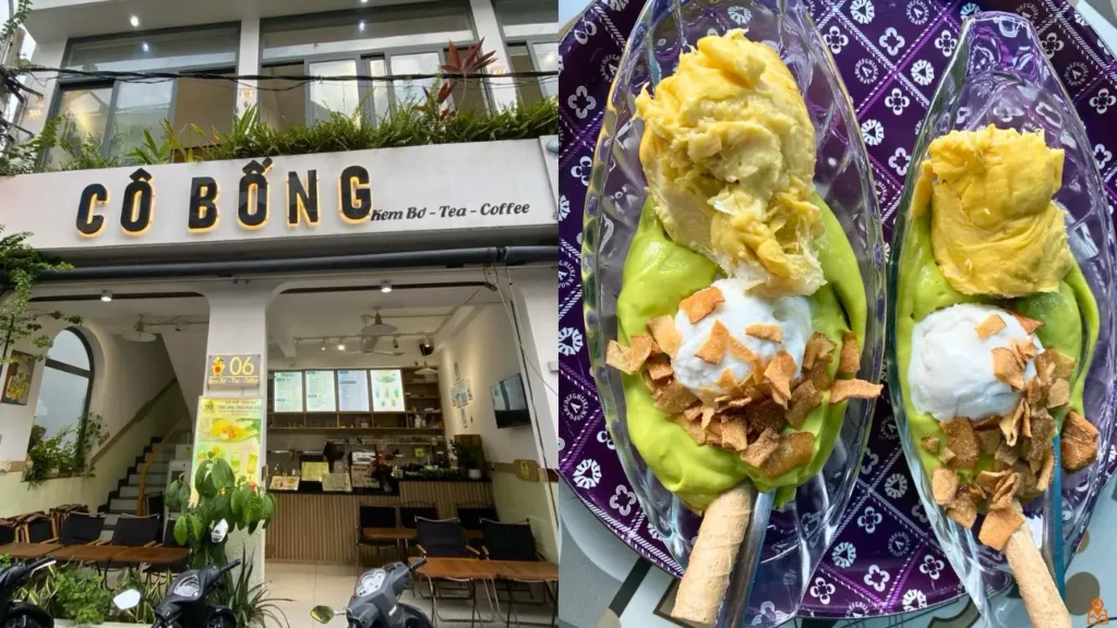 Kem bơ sầu riêng Cô Bống ở Vũng Tàu