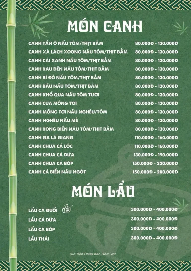 Com nieu Long Huog o Cong chao Ba Ria menu mon canh lau 768x1092