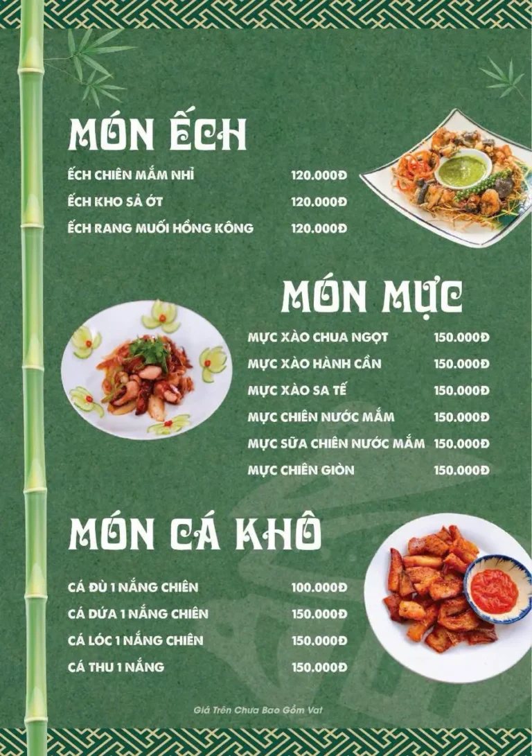 Com nieu Long Huog o Cong chao Ba Ria menu mon ech muc ca kho 768x1091