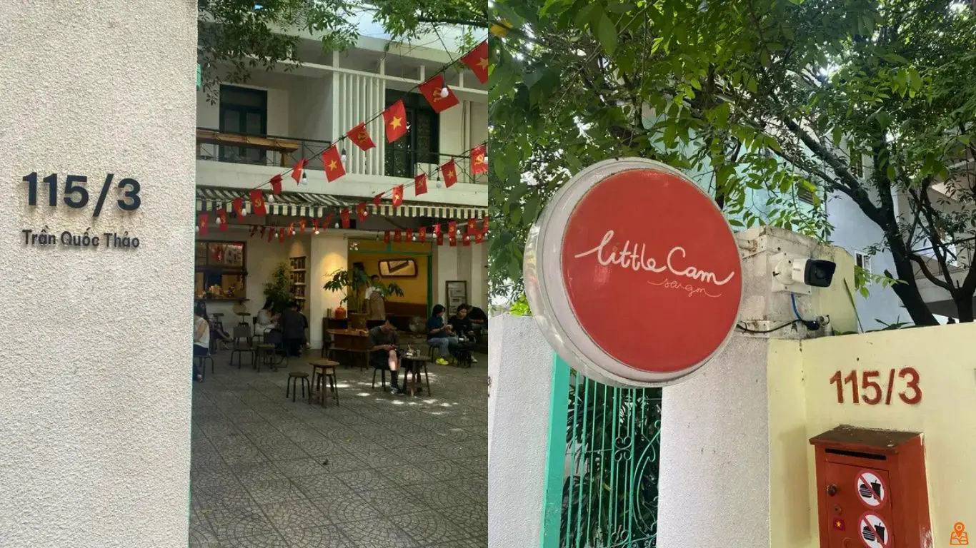 Bảng hiệu quán Little Cam Saigon - CN Trần Quốc Thảo