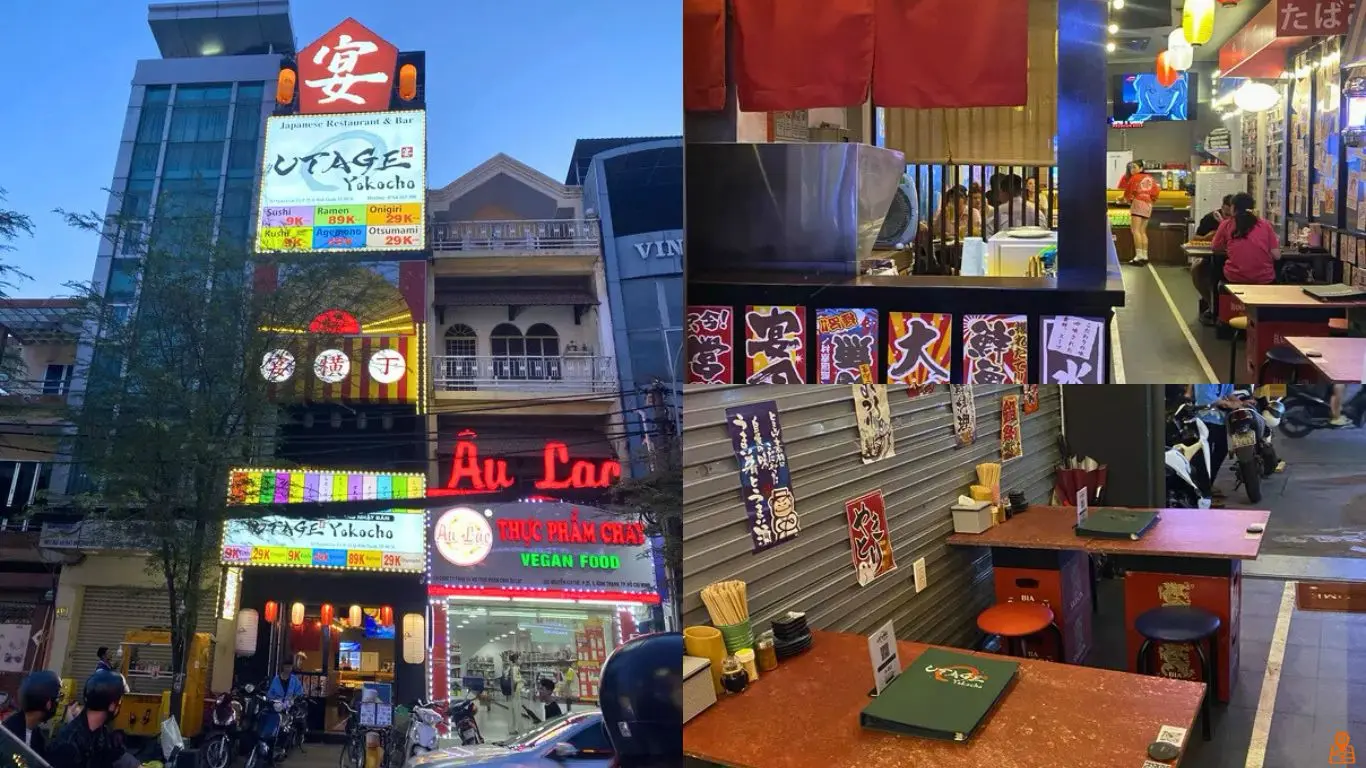 Không gian quán UTAGE Yokocho Nguyễn Gia Trí