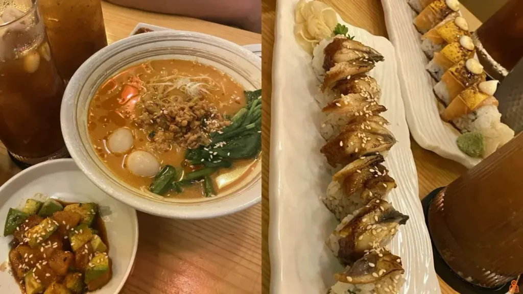 Món ăn tại UTAGE Yokocho Bình Thạnh