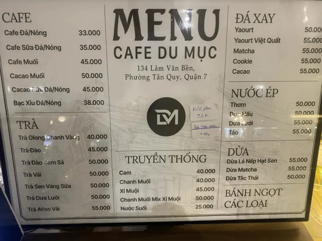 Cà Phê Sân Vườn Du Mục - Lâm Văn Bền, Q7
