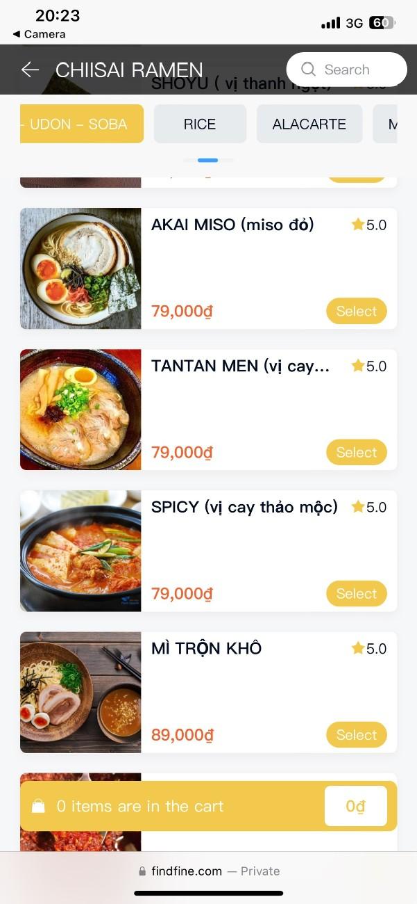 Chiisai Ramen Menu 5