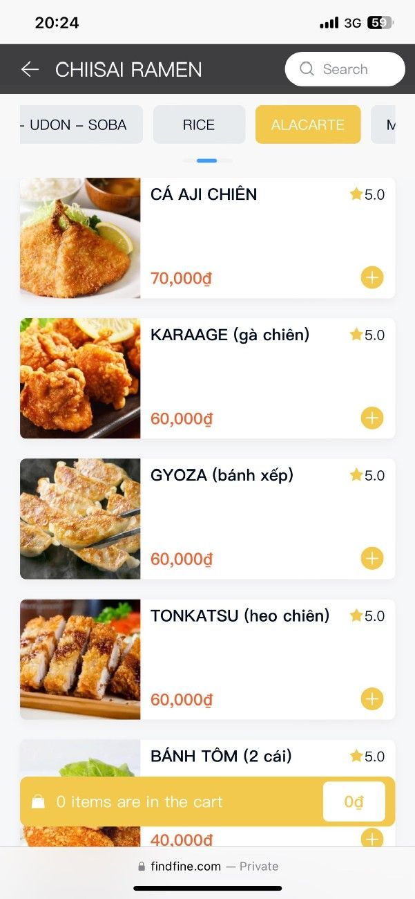 Chiisai Ramen Menu 7
