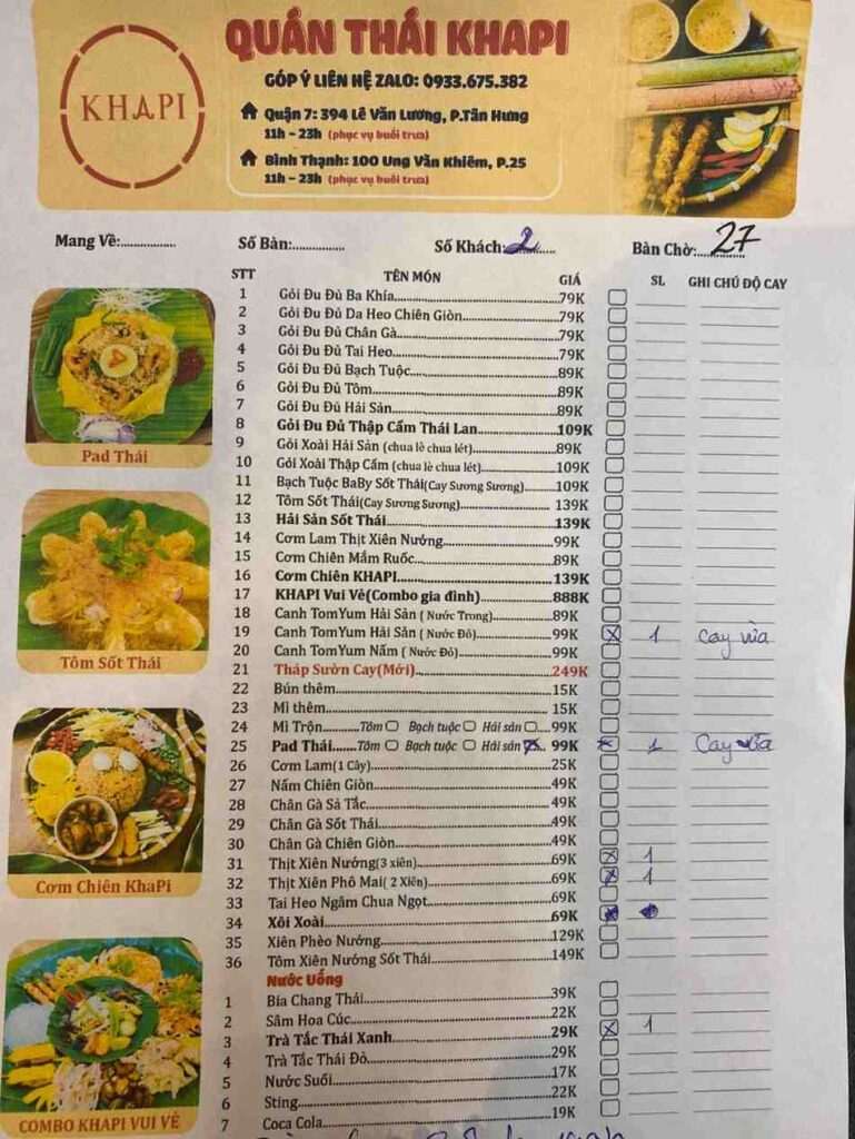 Quan Thai Khapi Ung Van Khiem Binh Thanh menu 1 769x1024