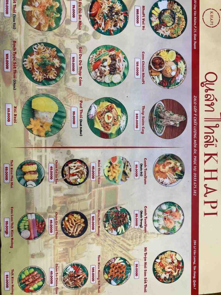 Quan Thai Khapi Ung Van Khiem Binh Thanh menu 2 768x1022