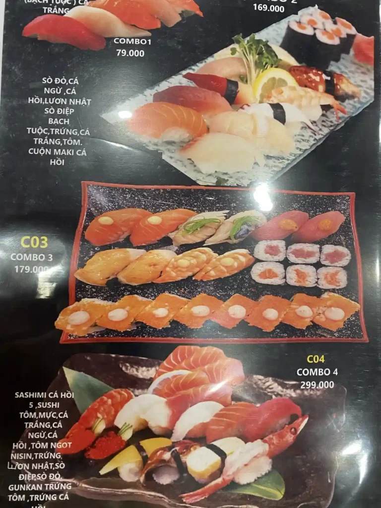 Thien Du Sushi Tran Hung Dao menu 1 768x1024