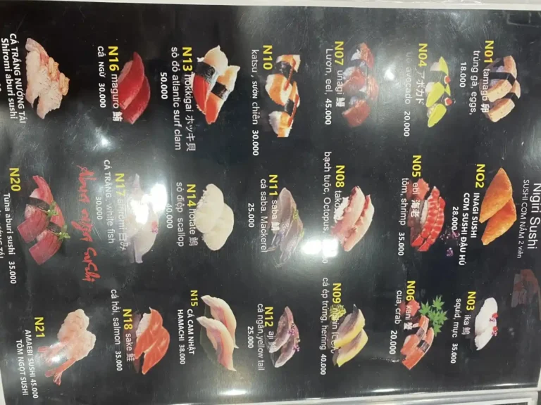 Thien Du Sushi Tran Hung Dao menu 4 768x576