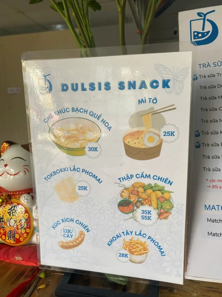 Dulsis Milk Tea menu1 768x1024