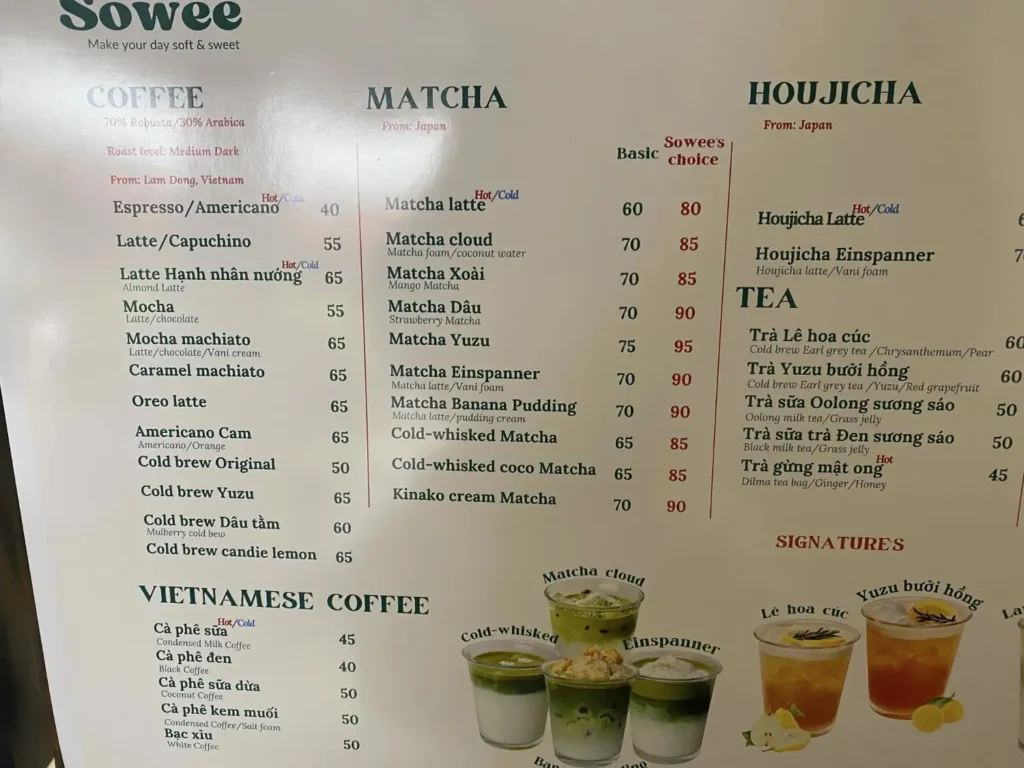 Sowee Space Ly Chinh Thang menu 1024x768