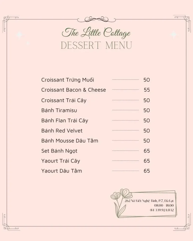 The Little Cottage Da Lat menu 1 1 819x1024