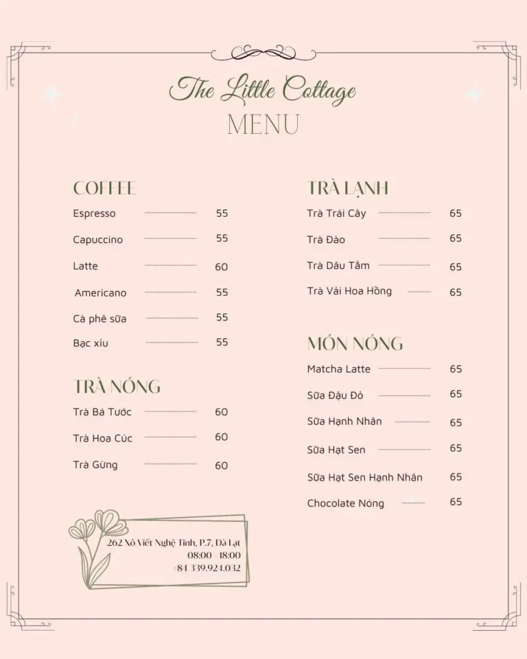 The Little Cottage Da Lat menu 2 1 768x960