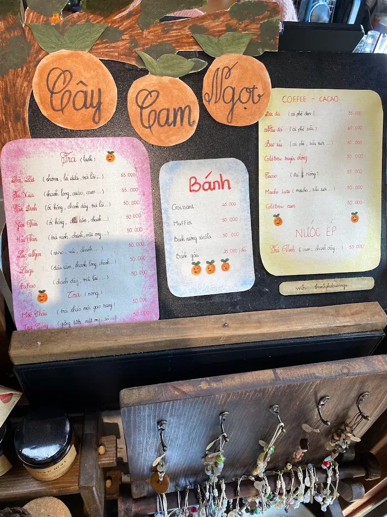 Cay Cam Ngot Da Lat menu 1