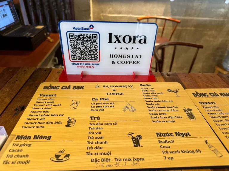 Ixora Homestay Coffee Da Lat menu 1 768x576