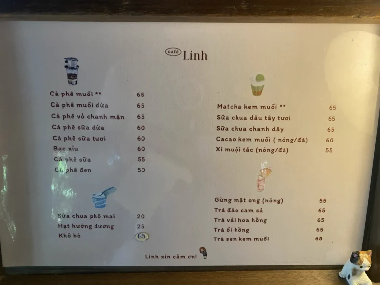 Linh Cafe Da Lat menu 1 768x576