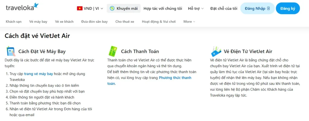 Những lưu ý trước khi khởi hành cùng VietJet Air